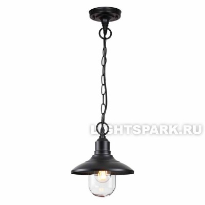 Светильник уличный подвесной Odeon Light CAMPA 4965/1 черный, прозрачный, в стиле классика