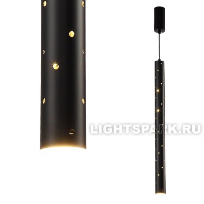 Светильник подвесной Crystal Lux CLT 232C600 BL 3000K черный, в стиле хай-тек