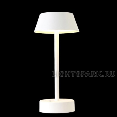 Лампа настольная Crystal Lux SANTA LG1 WHITE белый, в стиле хай-тек