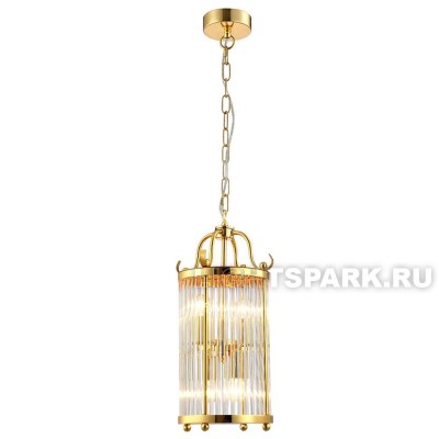 Светильник подвесной Crystal Lux TADEO SP4 D200 GOLD/TRANSPARENTE золото, прозрачный, в стиле современный