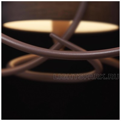 Потолочный светильник Mantra LUA шоколадного цвета