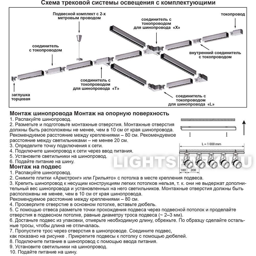 Установить система освещения