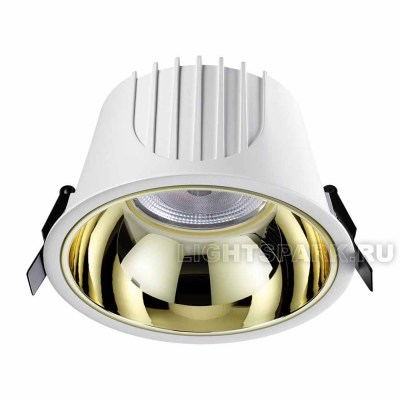 Светильник встраиваемый светодиодный Novotech KNOF 358704 белый, в стиле техно
