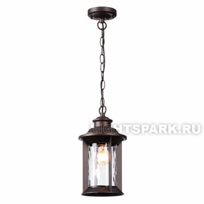 Светильник уличный подвесной Odeon Light MAVRET 4961/1 коричневый, прозрачный, в стиле классика