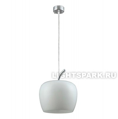 Светильник подвесной Crystal Lux AMOR SP1 WHITE хром, белый, в стиле современный