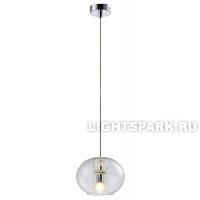 Светильник подвесной Crystal Lux BELEZA SP1 E CHROME хром, прозрачный, в стиле лофт
