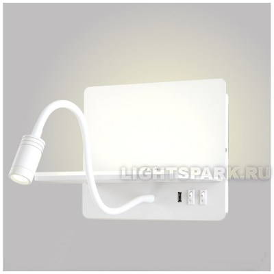 Бра Crystal Lux CLT 226W250USB WH