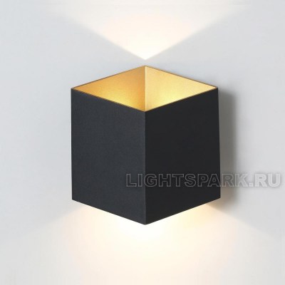Бра Crystal Lux CLT 227W BL-GO черный, золотой, в стиле хай-тек