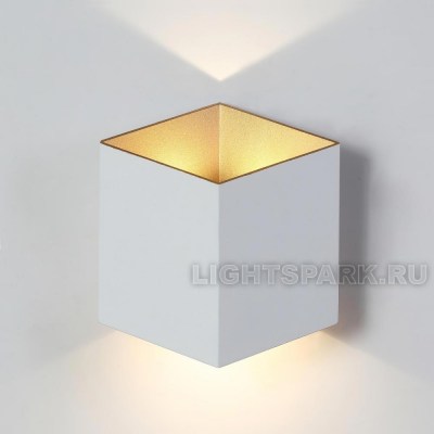Бра Crystal Lux CLT 227W WH-GO белый, золотой, в стиле хай-тек