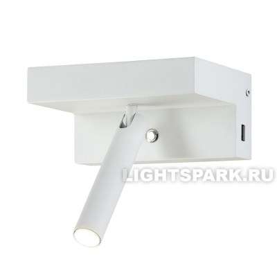 Бра Crystal Lux CLT 228W USB WH
