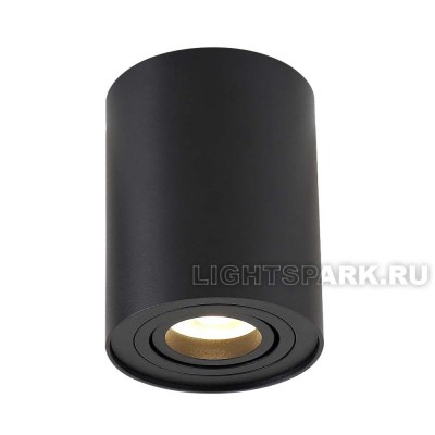 Светильник точечный накладной Crystal Lux CLT 410C1 BL черный, в стиле хай-тек
