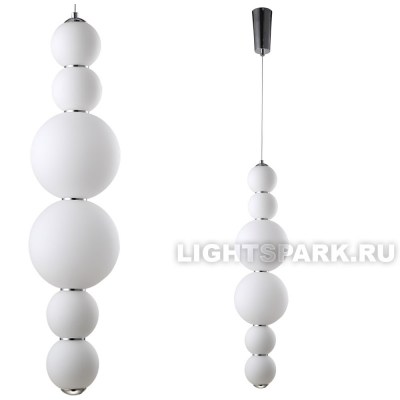 Светильник подвесной Crystal Lux DESI SP6 CHROME/WHITE