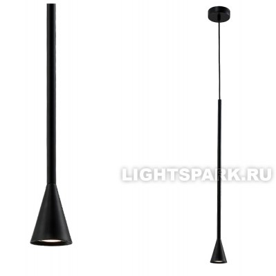 Светильник подвесной Crystal Lux ENERO SP1 BLACK черный, в стиле хай-тек