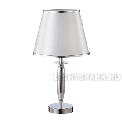 Лампа настольная Crystal Lux FAVOR LG1 CHROME хром, серый, в стиле модерн