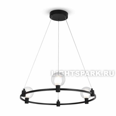 Светильник подвесной Freya Urban FR4005PL-03B1 черный, прозрачный, в стиле хай-тек