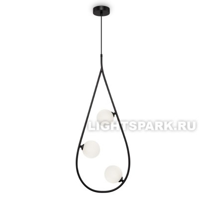 Светильник подвесной Freya Perlina FR4005PL-03B2 белый, черный, в стиле лофт