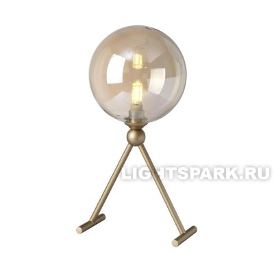 Лампа настольная Crystal Lux FRANCISCA LG1 GOLD/COGNAC золото, коньячный, в стиле лофт