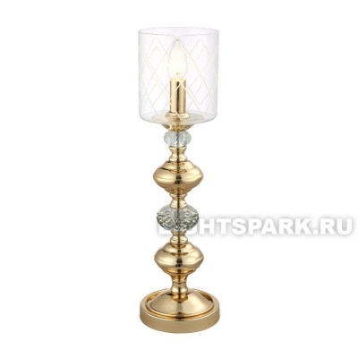 Лампа настольная Crystal Lux GRACIA LG1 GOLD золото, прозрачный, в стиле классика