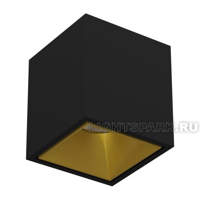 Светильник накладной Ledron KUBING Black-Gold черный, золото матовое