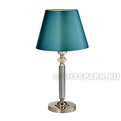Настольная лампа St Luce VIORE SL1755.174.01 никель, зеленый