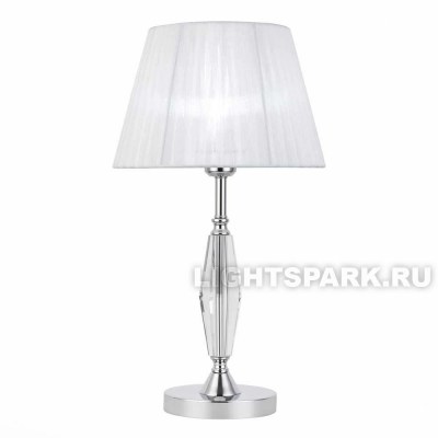 Лампа настольная St Luce BELLO SL1756.104.01 хром, светло-серый, в стиле Классика