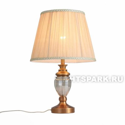 Лампа настольная St Luce VEZZO SL965.304.01 бронза, бежевый, в стиле Классика