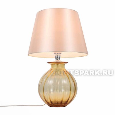 Лампа настольная St Luce AMPOLLA SL968.904.01 хром, янтарный, бежевый, в стиле Классика