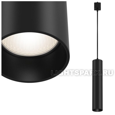 Светильник трековый однофазный Maytoni Focus TR025-1-GU10-B черный, в стиле минимализм