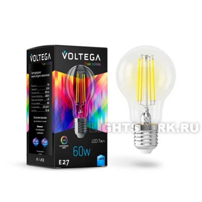 Лампа светодиодная Voltega Crystal 7155 General purpose bulb E27 7W High CRI