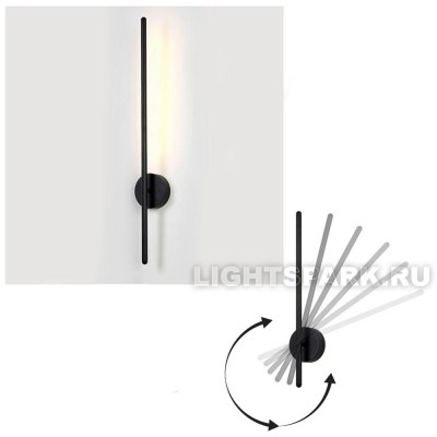 Светильник настенный поворотный Crystal Lux VERDE AP L700 BLACK черный, в стиле современный