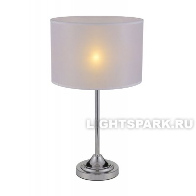 Лампа настольная Crystal lux ASTA LG1 хром и белое серебро