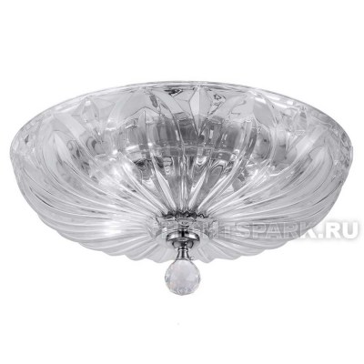 Светильник потолочный Crystal lux DENIS 400 хромированное основание и прозрачный плафон