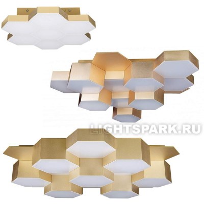 Люстра потолочная светодиодная Lightstar FAVO 750073, 750123, 750163 золото матовое