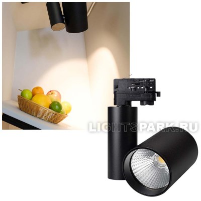 Светильник трековый трехфазный Arlight LGD-SHOP-4TR-R100-40W SP3000-Fruit 3000k 026292 для подсветки желтых оранжевых и красных овощей и фруктов в магазинах