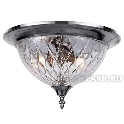 Светильник настенно-потолочный Crystal lux NUOVO PL3 CHROME хромированное основание и прозрачный плафон