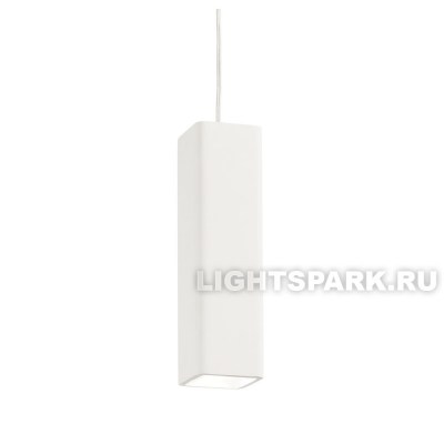 Светильник подвесной гипсовый Ideal lux OAK SP1 SQUARE BIANCO 150666