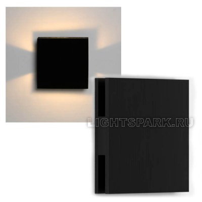 Светильник встраиваемый светодиодный в стену Ledron ODL043-bk Черный